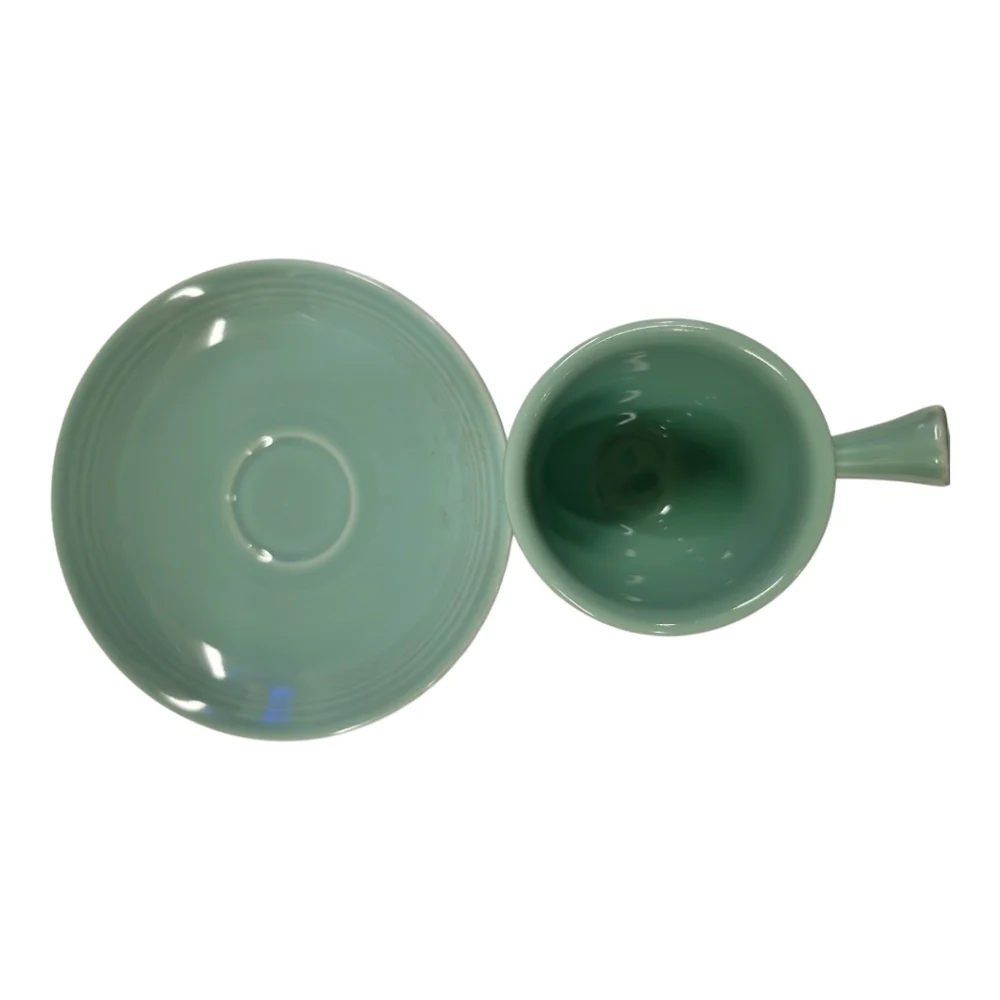 Fiesta® Stick Handle A/D Demitasse Cup & Saucer in SeaMist